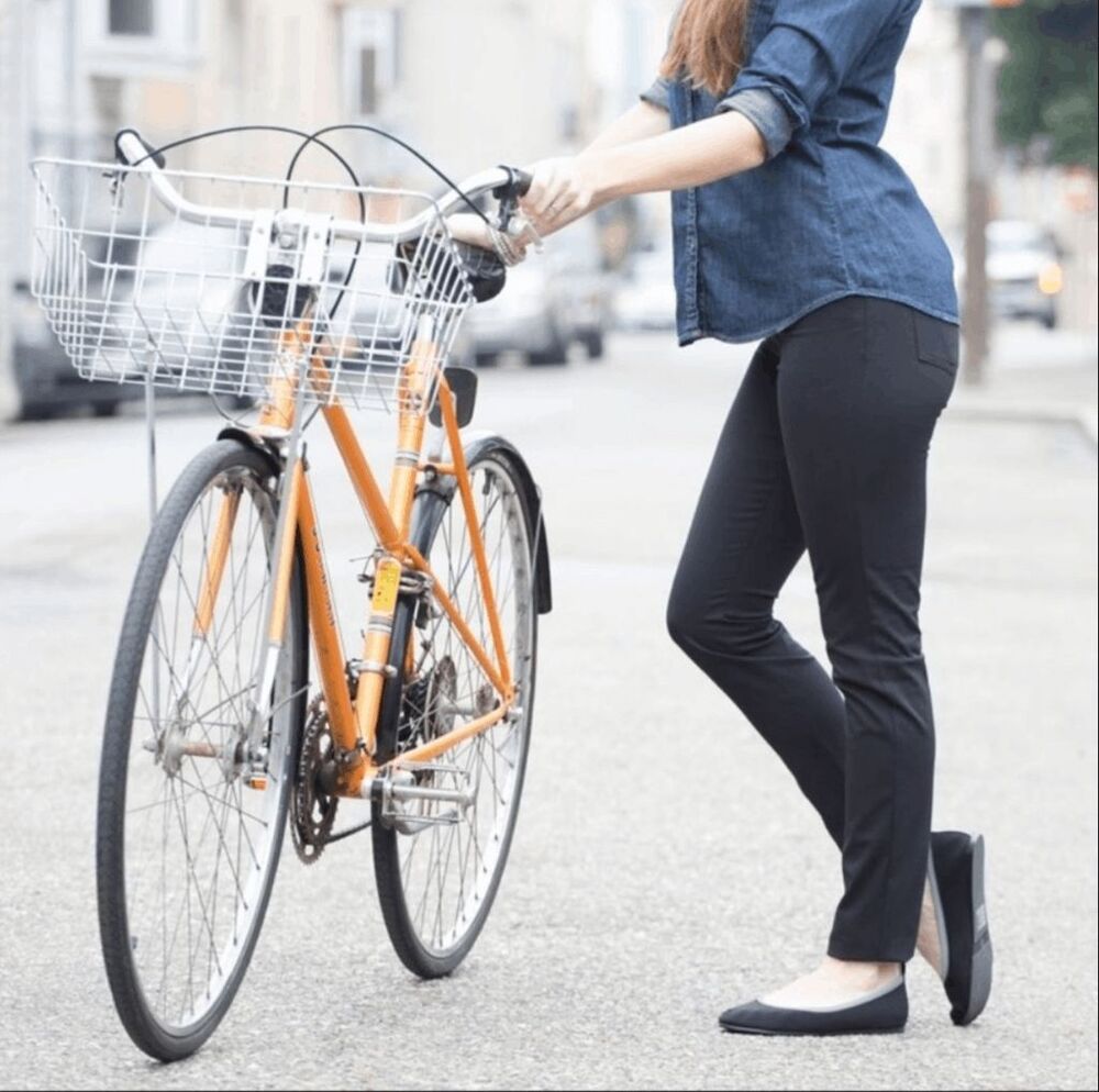 New Betabrand Black Bike to Work Skinny Yoga Denim Jeans 30 x 32